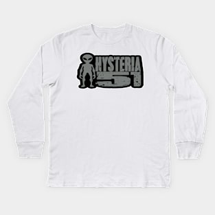 Hysteria 51 Logo Dark Kids Long Sleeve T-Shirt